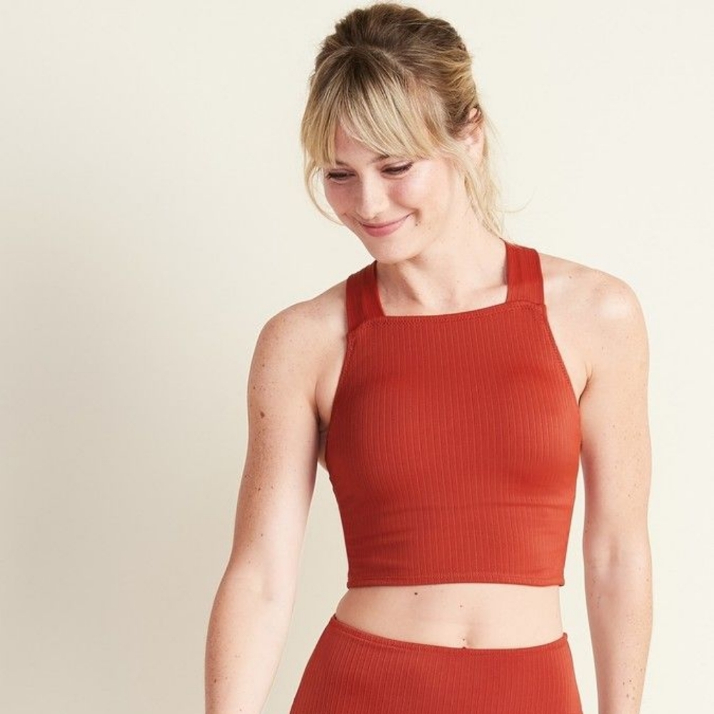 High Waisted Retro Ribbed Swimsuit